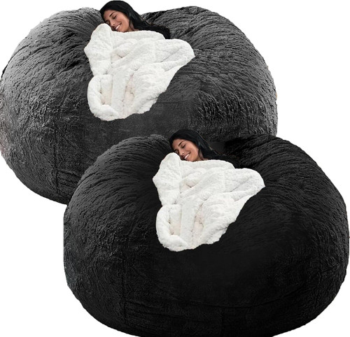 2pcs faux fur bean - bean, bag