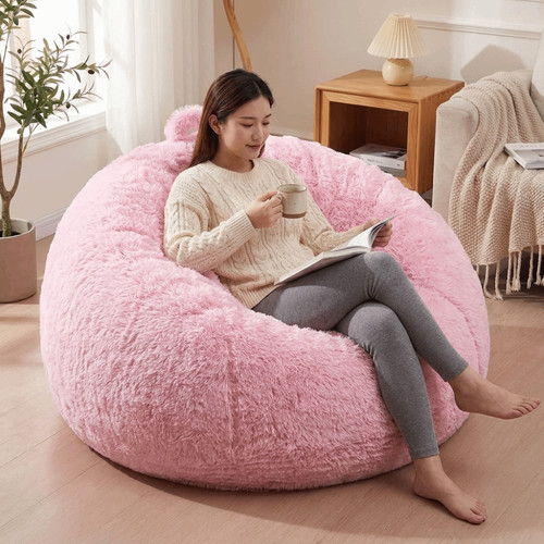 Fluffy plush lazy sofa - fluffy, cover